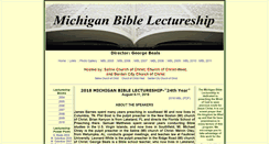Desktop Screenshot of michiganbiblelectureship.com